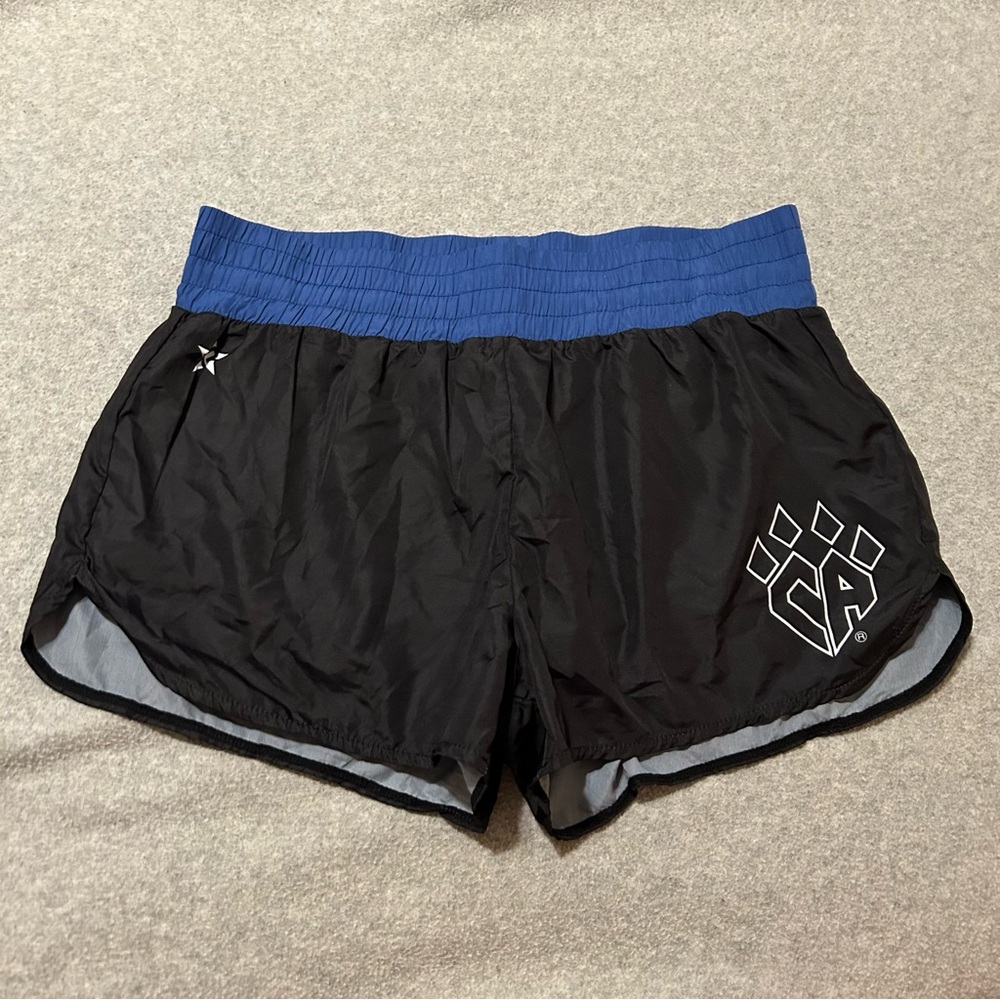 Cheer Athletics Shorts By Rebel Athletic Size Adult Small Black Blue Lined